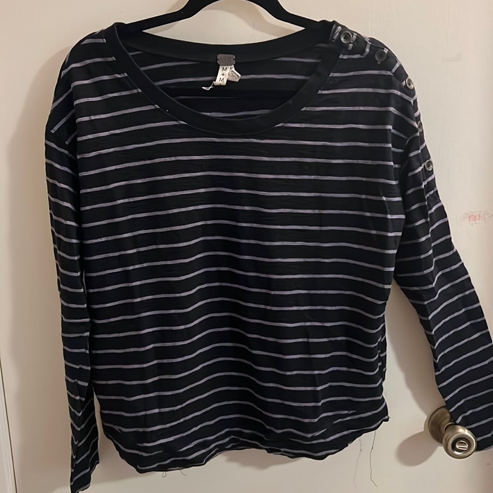 We the Free Striped Long Sleeve Tee